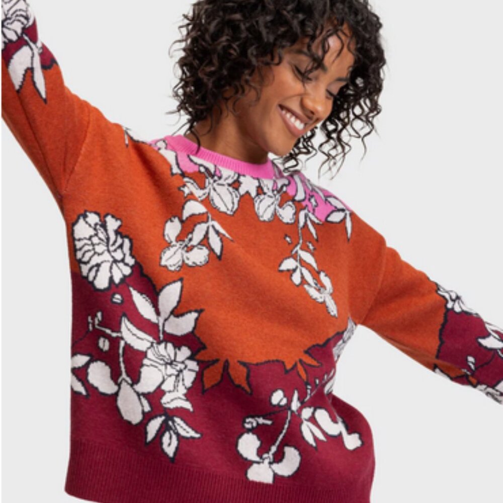 NWT New Women's Roxy X Rowley Technical Sweater Medium M Shirt Top Baselayer